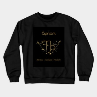 Astrology Collection - Capricorn (Symbol & Constellation) Crewneck Sweatshirt